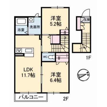 シャーメゾンLiebeの物件間取画像